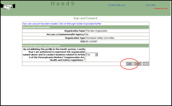 Screenshot of How to Register for an Online Account, Sign and Consent Screen with Confirmation